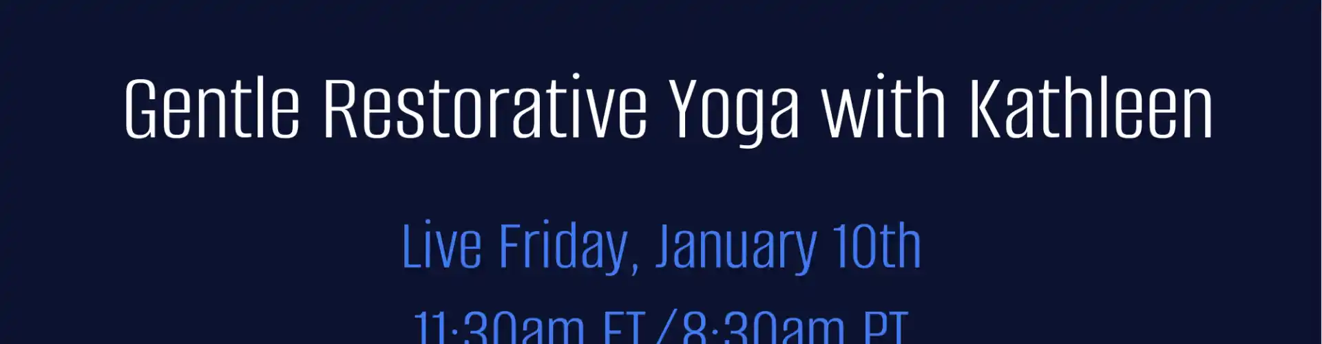 Wellnesspalooza 2025 Gentle Restorative Yoga με την Kathleen McPhillips